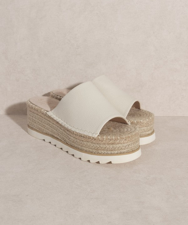 Espadrille Platform Slide - Main Image