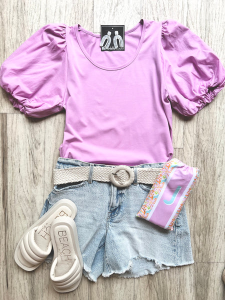Cotton Puff Sleeve Top