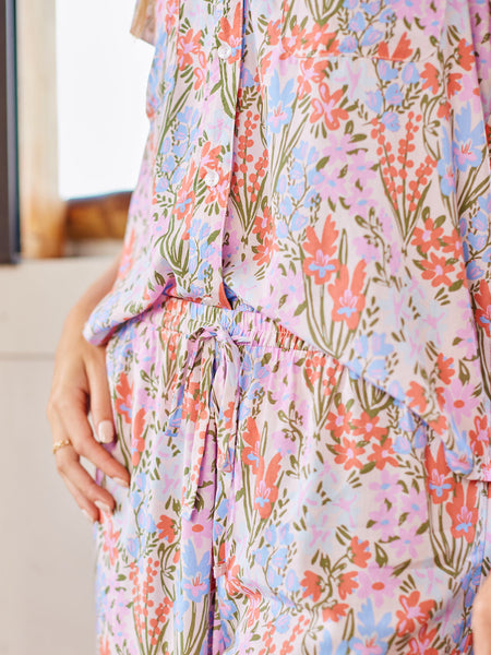 Floral Serenade Pajama Pant Set