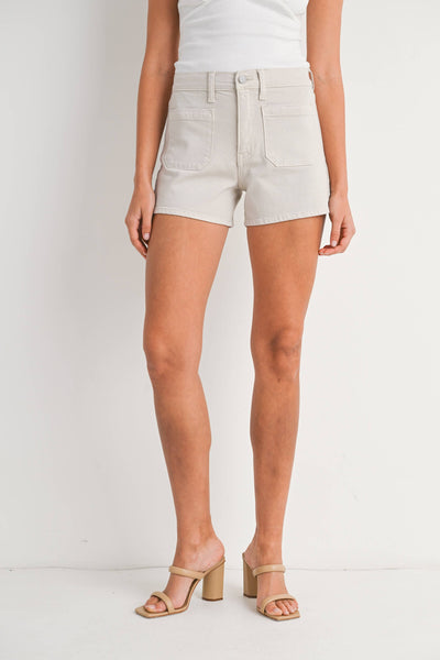 Patch Pocket Short - Sea Salt Wash
