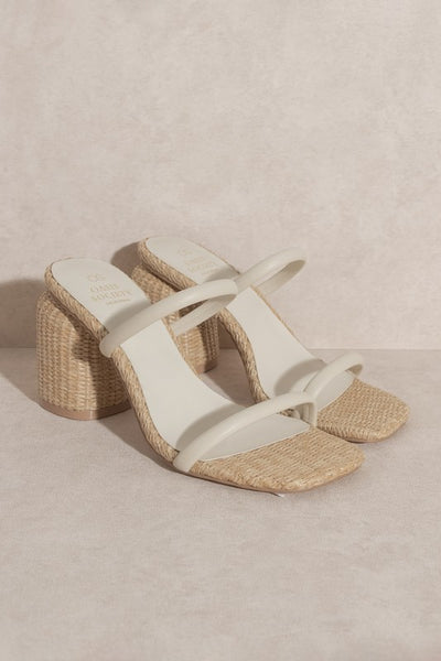 Basket Weave Block Heel
