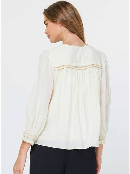 Stitch Detail Long Sleeve Top