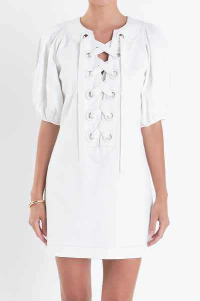 Laced Up Mini Dress