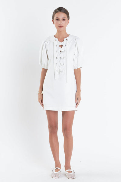 Laced Up Mini Dress