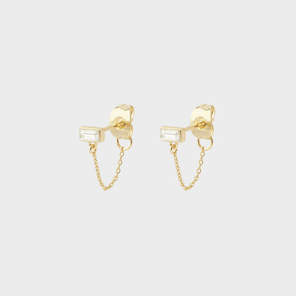 Desi Chain Huggie Earrings