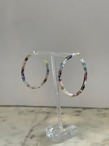 Acrylic Hoop Earrings