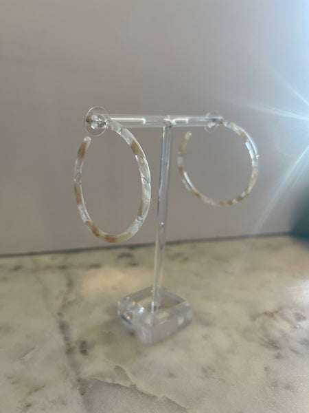Acrylic Hoop Earrings
