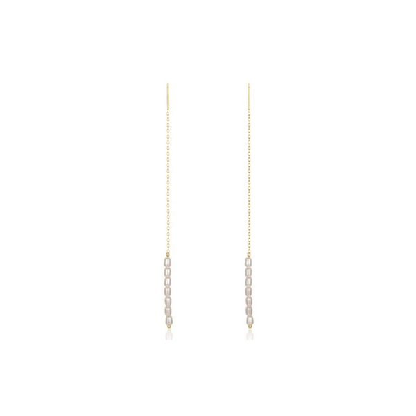 Pearl Threader Earrings