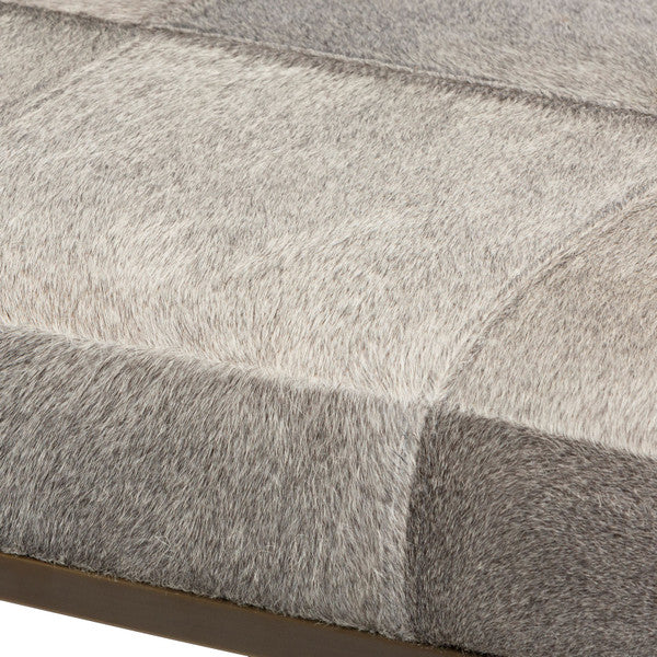 Cowhide Ottoman