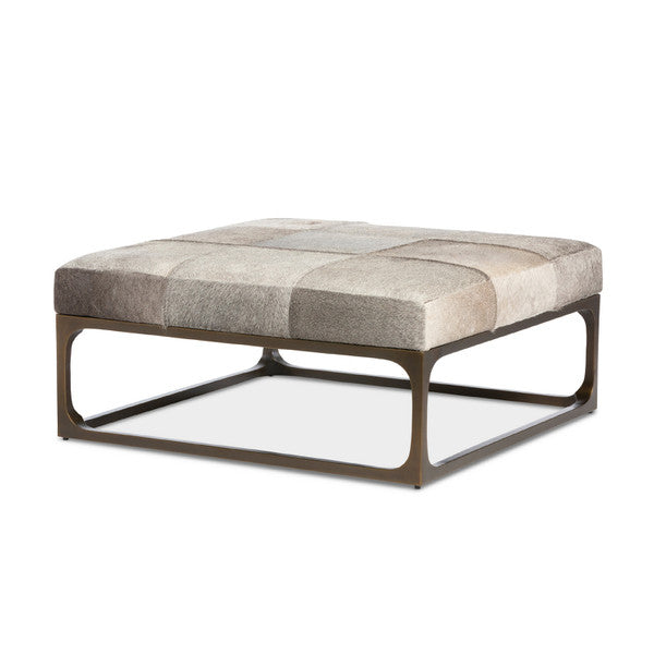 Cowhide Ottoman