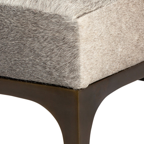 Cowhide Ottoman