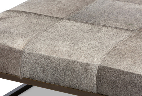 Cowhide Ottoman
