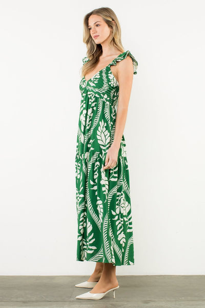 Leafy Vine Maxi Dress