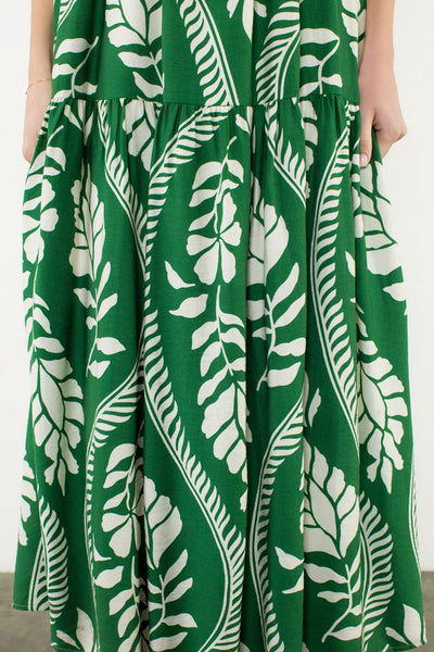 Leafy Vine Maxi Dress