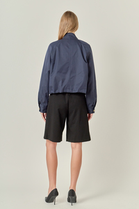 Nylon Rain Jacket - Navy