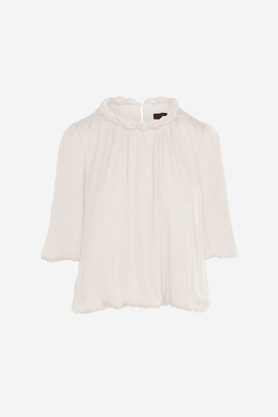 Neckline Details Short Sleeve Top