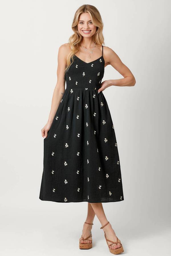 Embroidered Gauze Dress Embroidered Gauze Dress