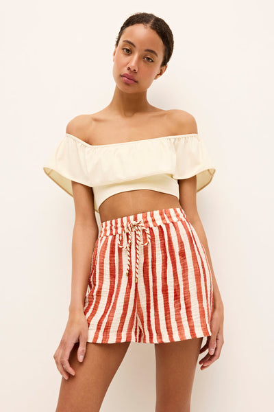 Ana Tierra Stripe Shorts