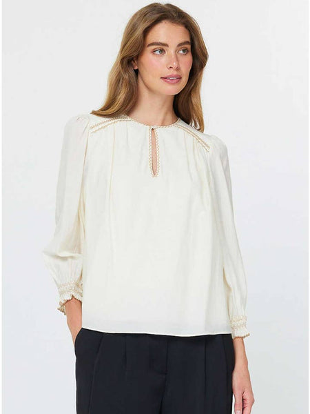 Stitch Detail Long Sleeve Top