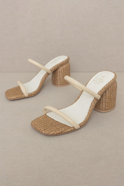 Basket Weave Block Heel