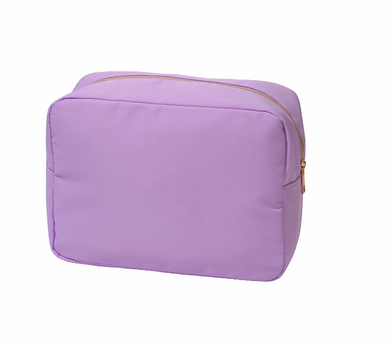 Large Nylon Zip Cosmetic Bag