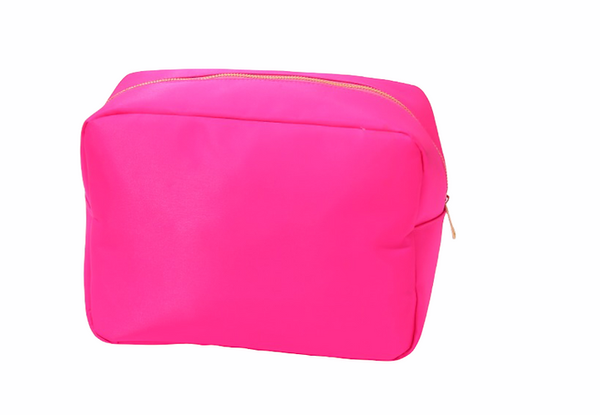 Large Nylon Zip Cosmetic Bag