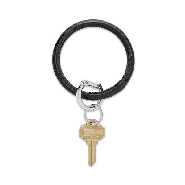 Leather Big-O Key Ring