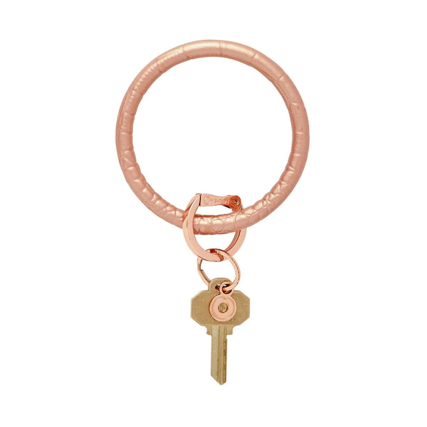 Leather Big-O Key Ring