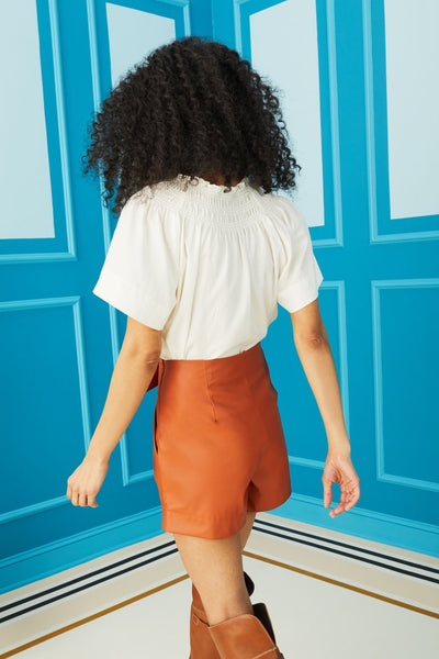 Pixie Vegan Leather Shorts