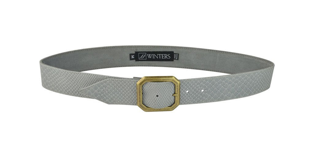 NEW JJ WINTERS kylie belt in light grey boa JJ Winters Kylie Belt - Front Porch Alabama main image 2