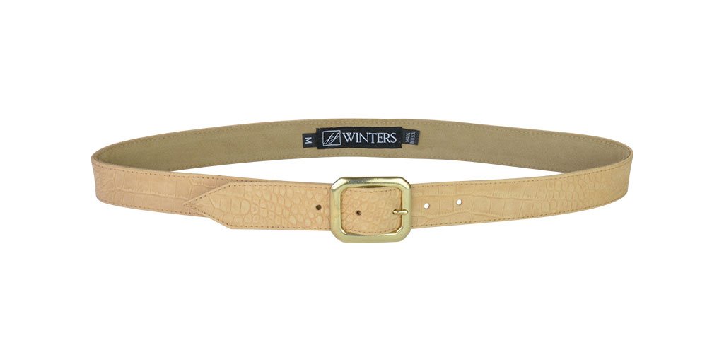 NEW JJ WINTERS favorite belt in latte hornback Favorite Belt - 1.25 main image 2