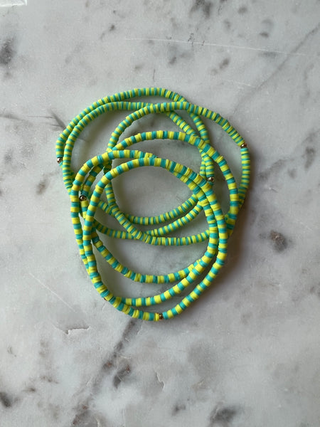Thin Rubber Disk Bracelets