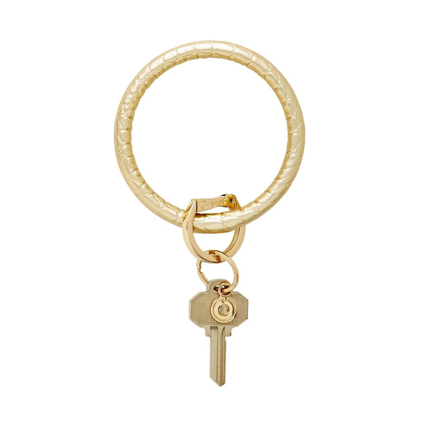 Leather Big-O Key Ring