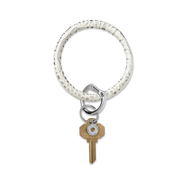 Leather Big-O Key Ring
