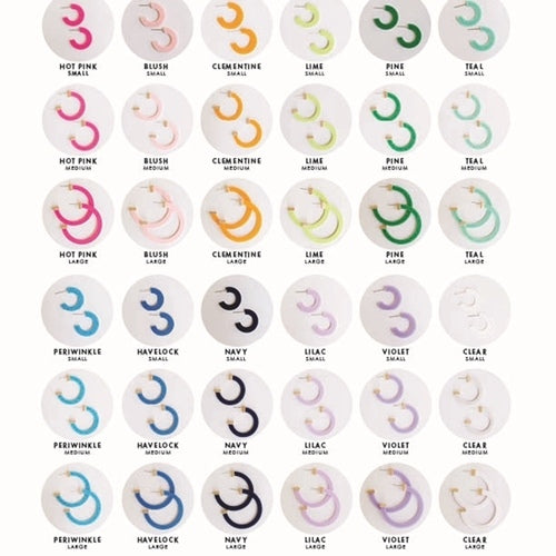 Classic Acrylic Hoop Earrings