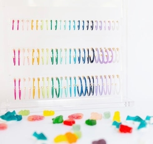 Classic Acrylic Hoop Earrings