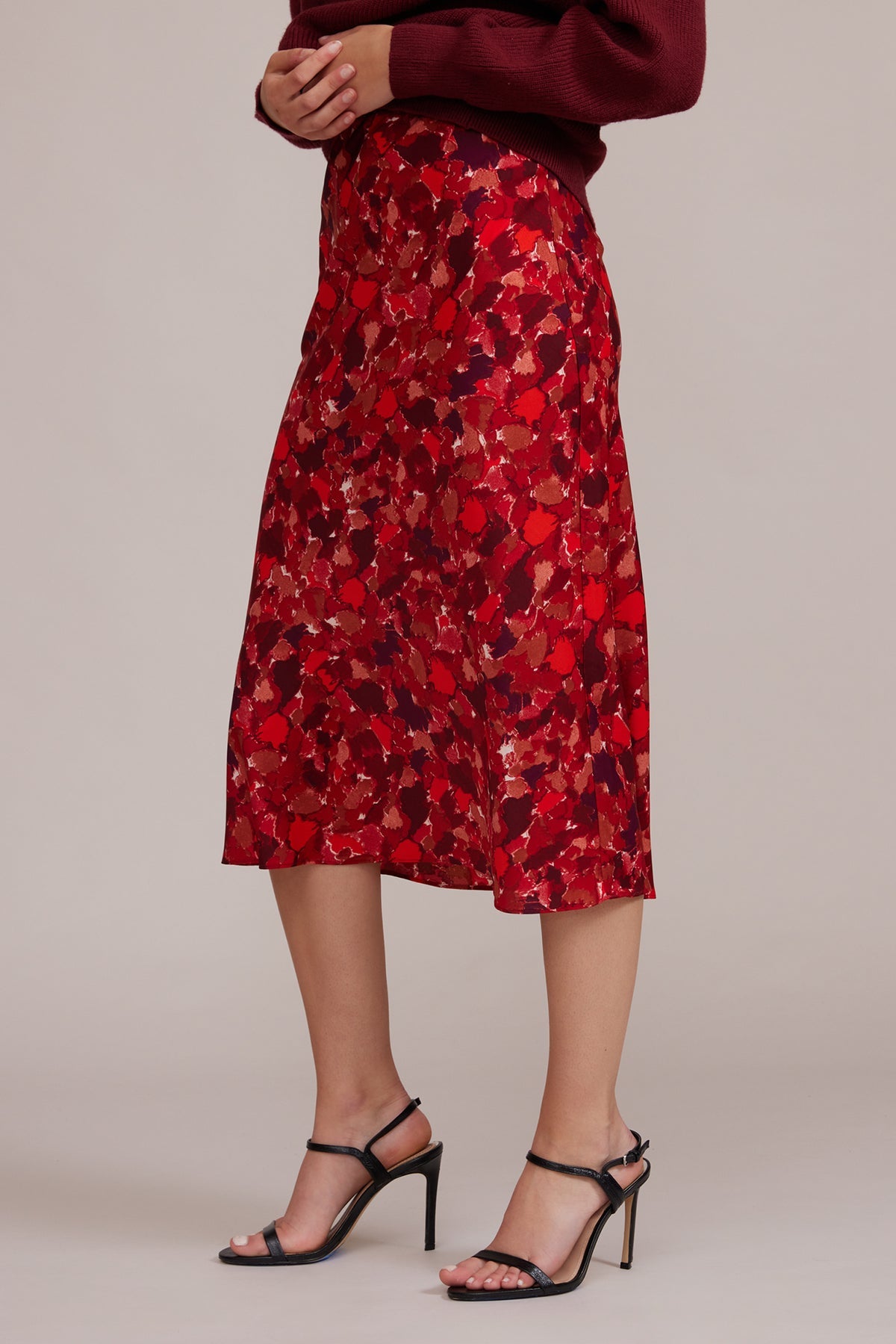 Printed Midi Skirt