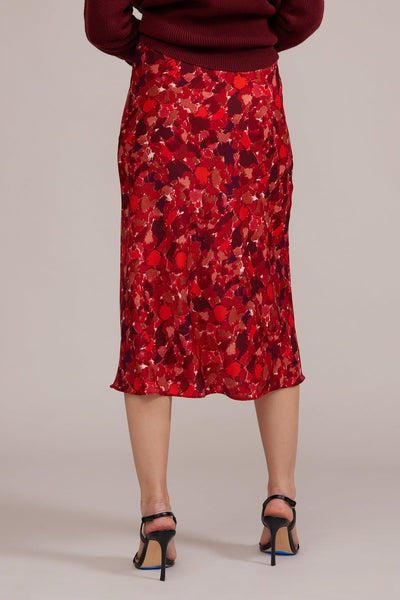 Printed Midi Skirt