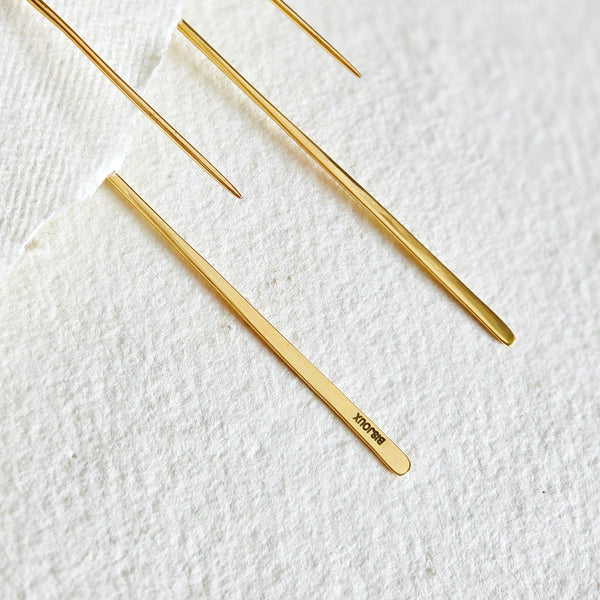 Brass wire handmade thread Earrings