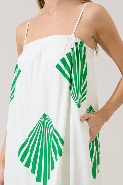 Quina Shift Mini Dress Fan Breeze