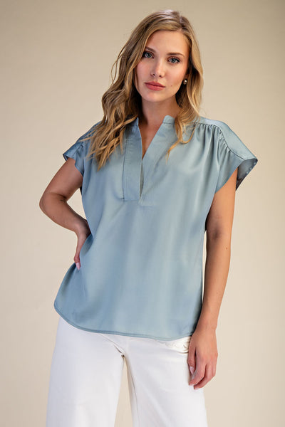 Vneck Neutral Top