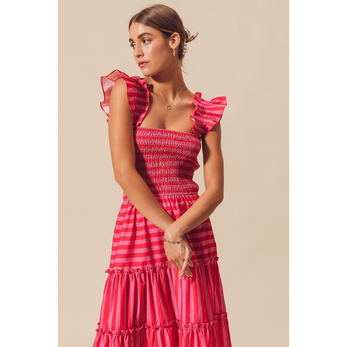 Candy Stripe Maxi Dress