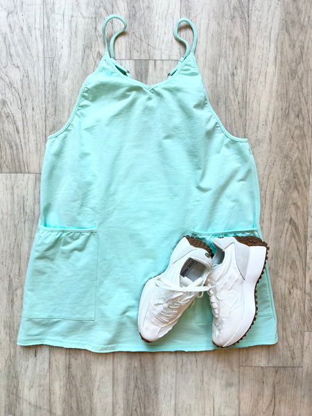 Sporty Mini Dress With Built in Romper Liner