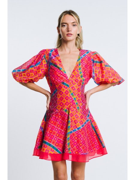Geo Brights Mini Dress