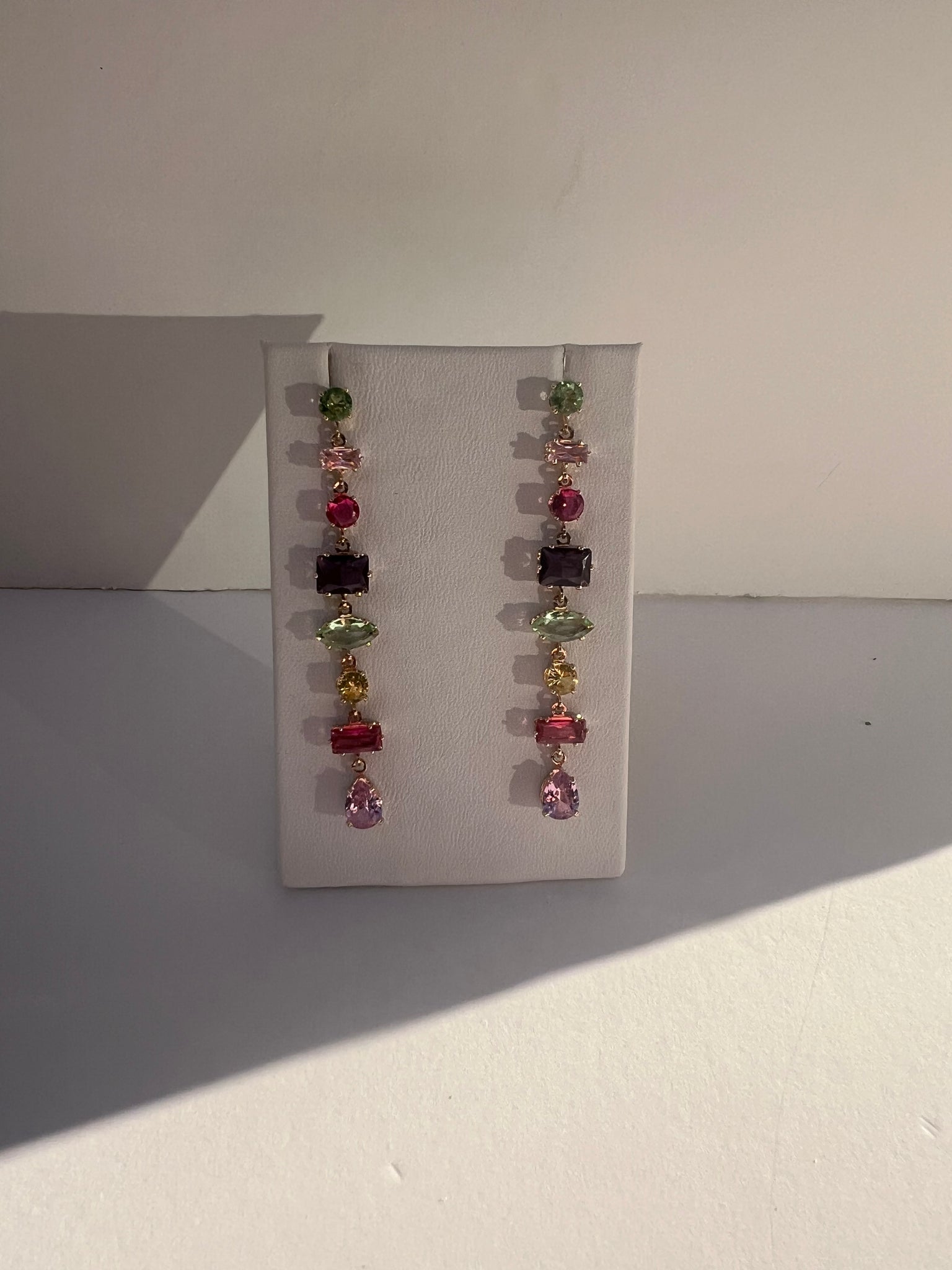 Sparkle Shapes Drop Earrings