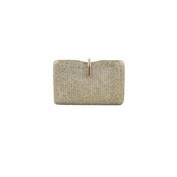 Metallic Woven Clutch