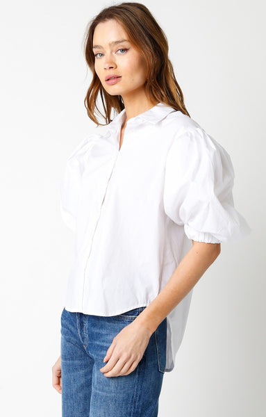 Poof Sleeve Button Down
