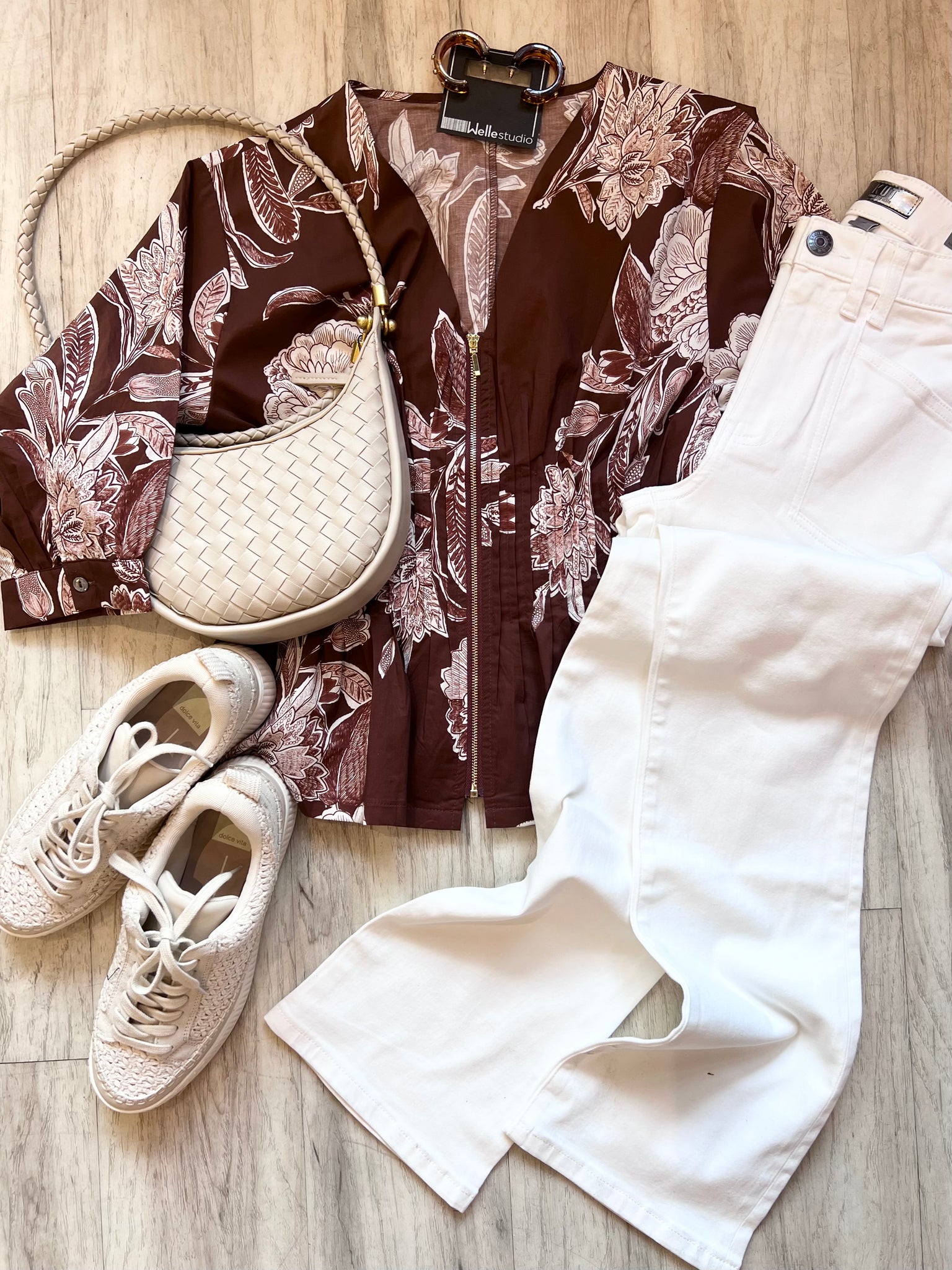 Zip Printed Top