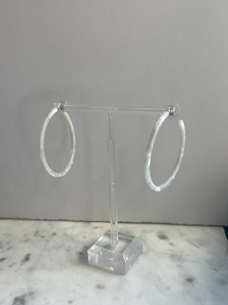 Acrylic Hoop Earrings