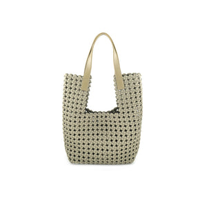 Woven Notch Shoulder Bag